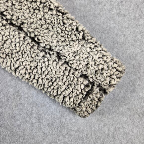 Thread & Supply Sherpa Pullover Size Medium Quarter Zip Pockets Gray - Picture 7 of 16